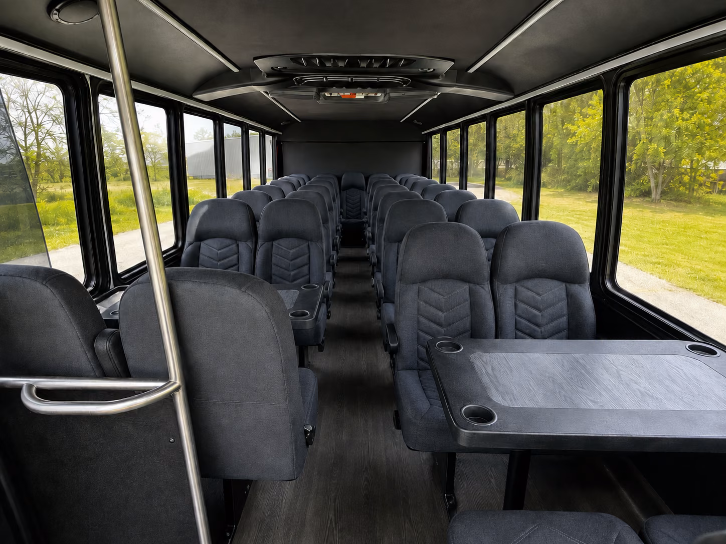 salinas 15 passenger minibus inside