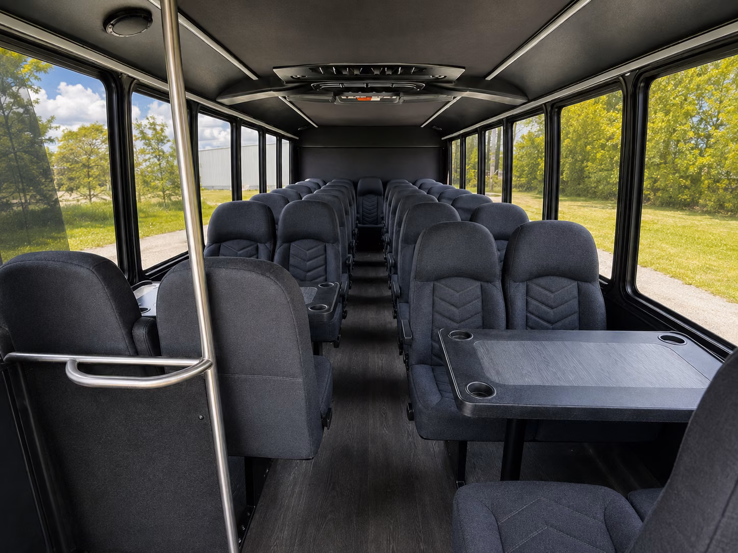 salinas 18 passenger minibus inside