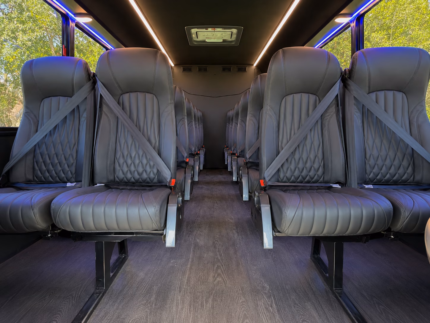 salinas 18 passenger minibus interior