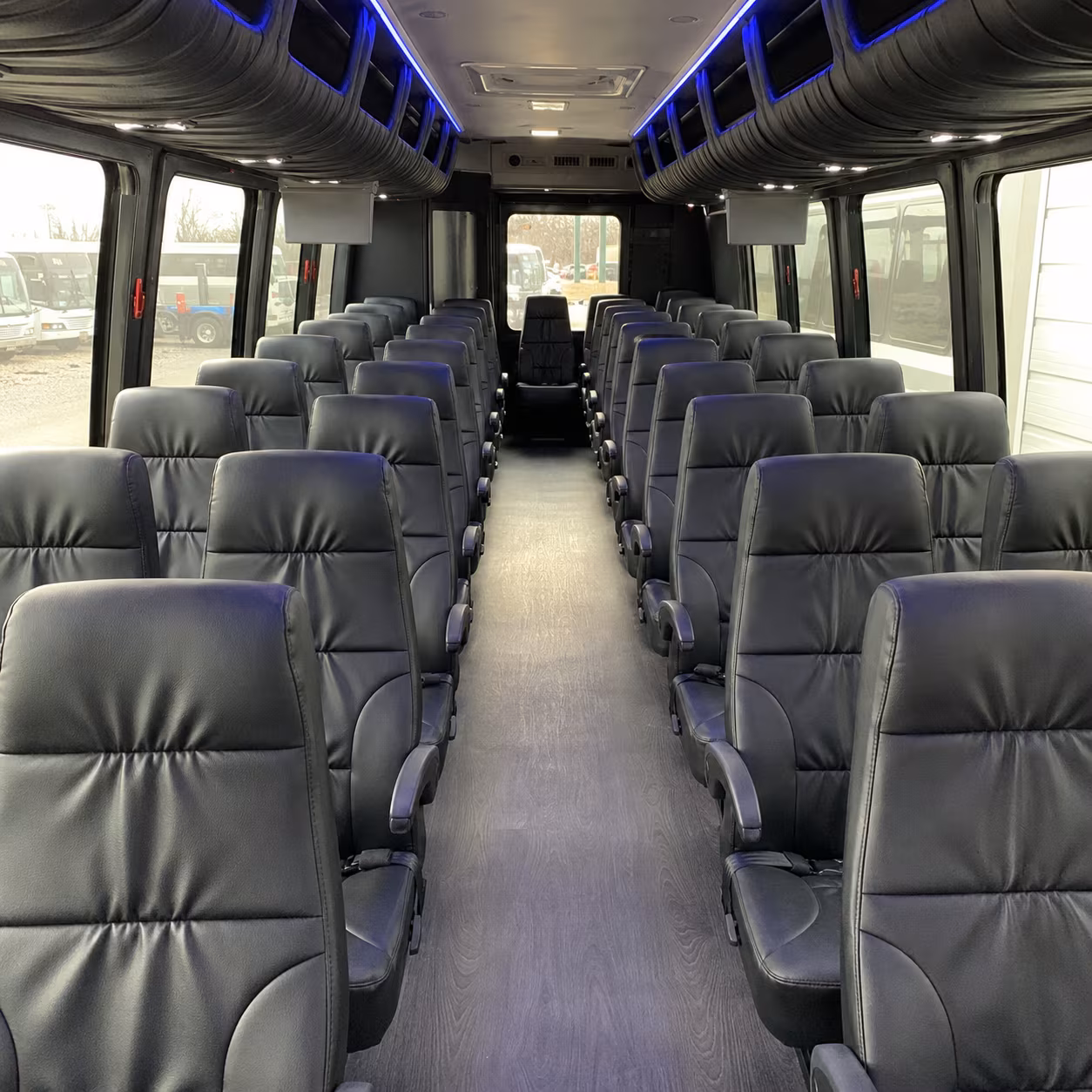 salinas 28 passenger minibus inside