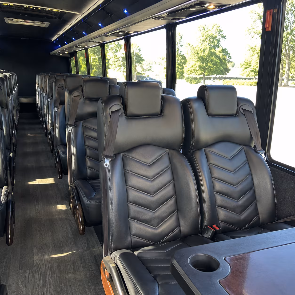 salinas 35 passenger minibus inside