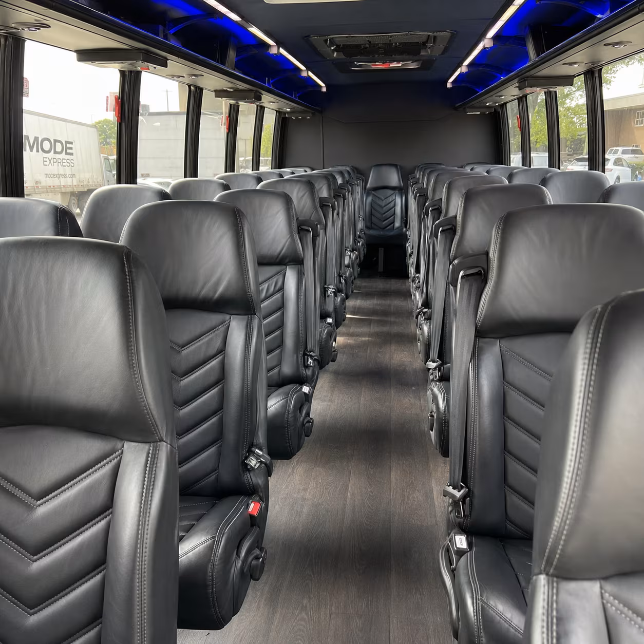 salinas 35 passenger minibus interior