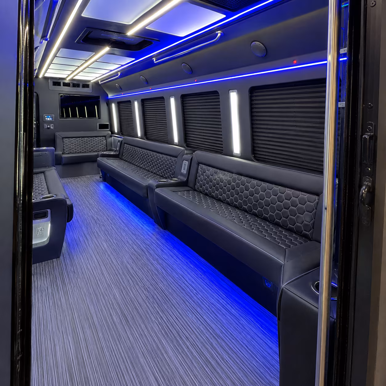 salinas party bus rental interior